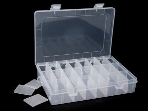 Plastový box / zásobník 14x20x4 cm