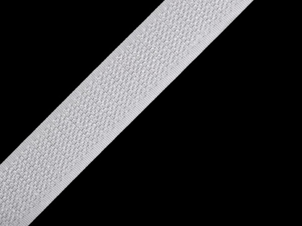 Suchý zip háček šíře 25 mm bílý