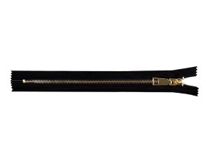 Kovový zip s ozdobným jezdcem No 5 délka 24,5 cm