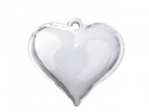 Srdce transparent 53x57 mm