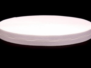 Pruženka dírková šíře 15mm (český výrobce) - Bílá