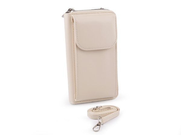 Peněženka s kapsou na mobil přes rameno crossbody 11x19 cm