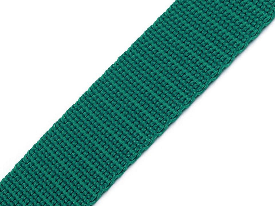 Popruh polypropylénový šíře 30 mm, barva 65 zelený tyrkys
