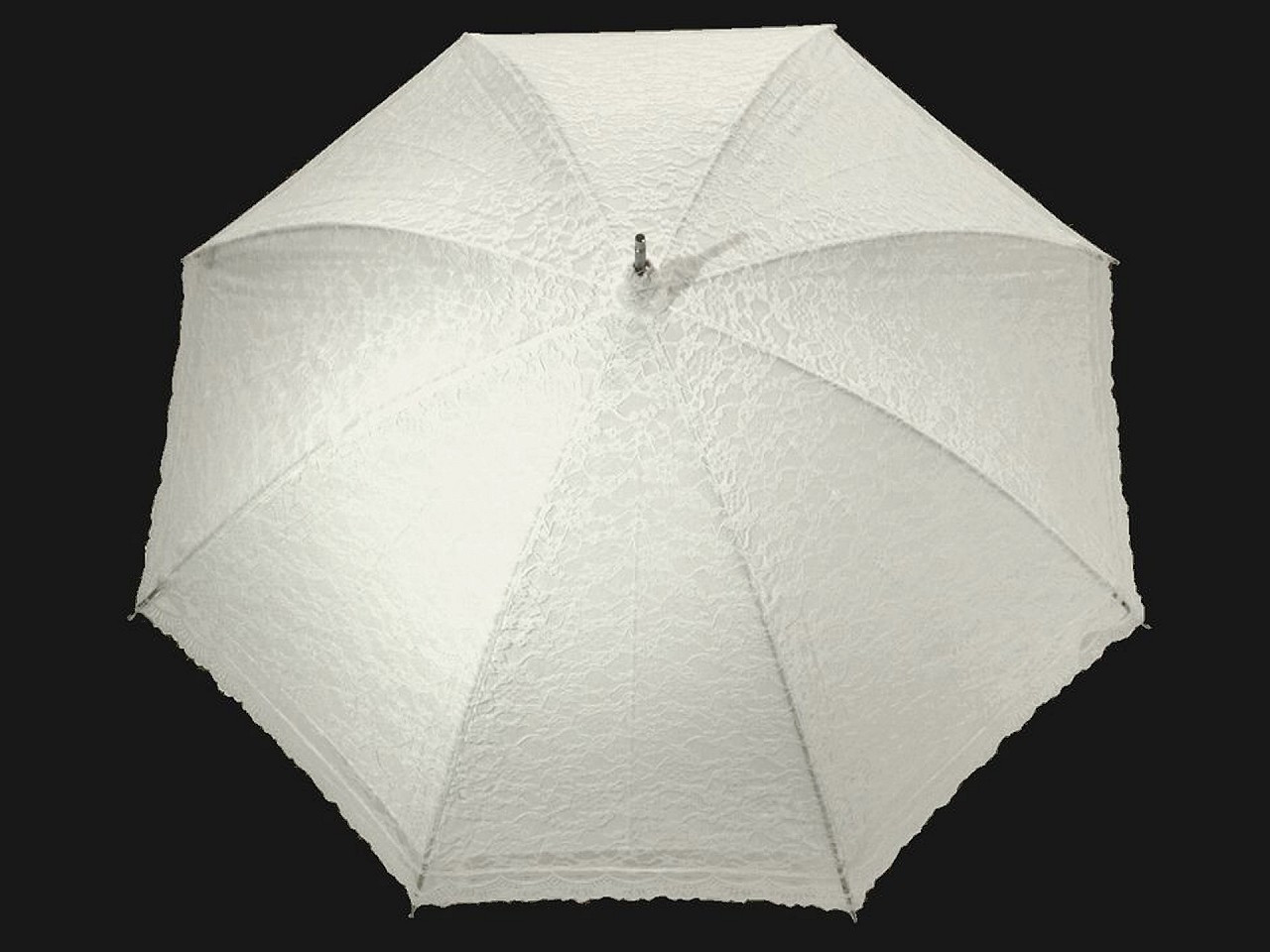 Dámský deštník krajkový, barva 2 krémová nejsvět.