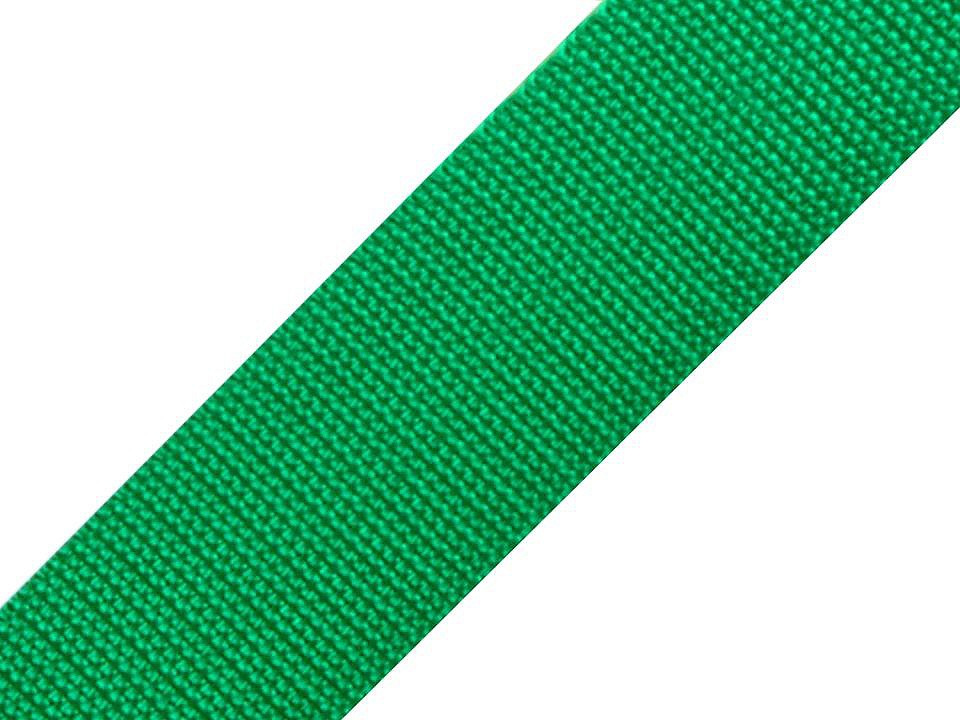 Popruh polypropylénový šíře 40 mm, barva 60 zelená smaragdová