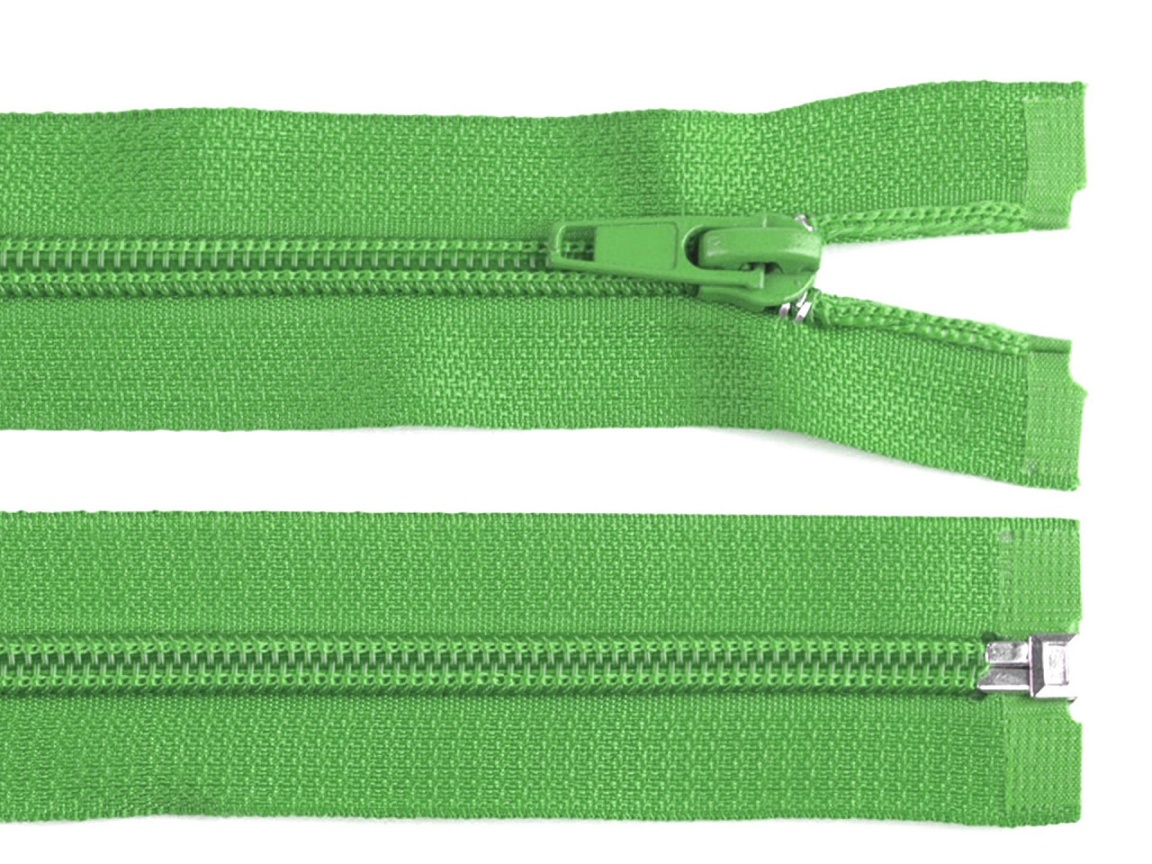 Spirálový zip šíře 5 mm délka 60 cm bundový POL, barva 238 zelená trávová