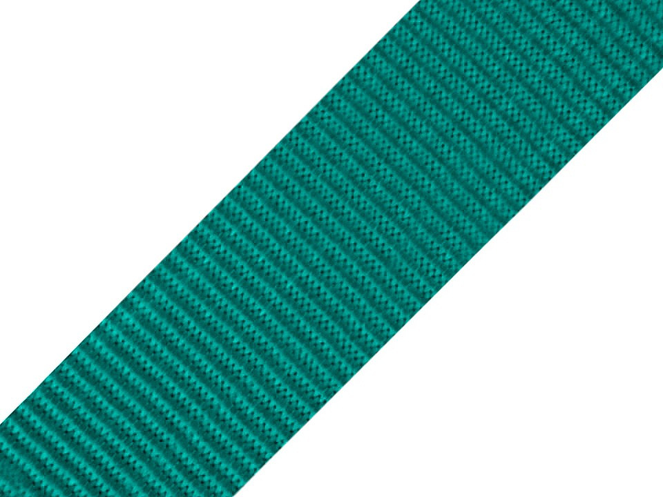 Popruh polypropylénový šíře 40 mm, barva 65 zelený tyrkys
