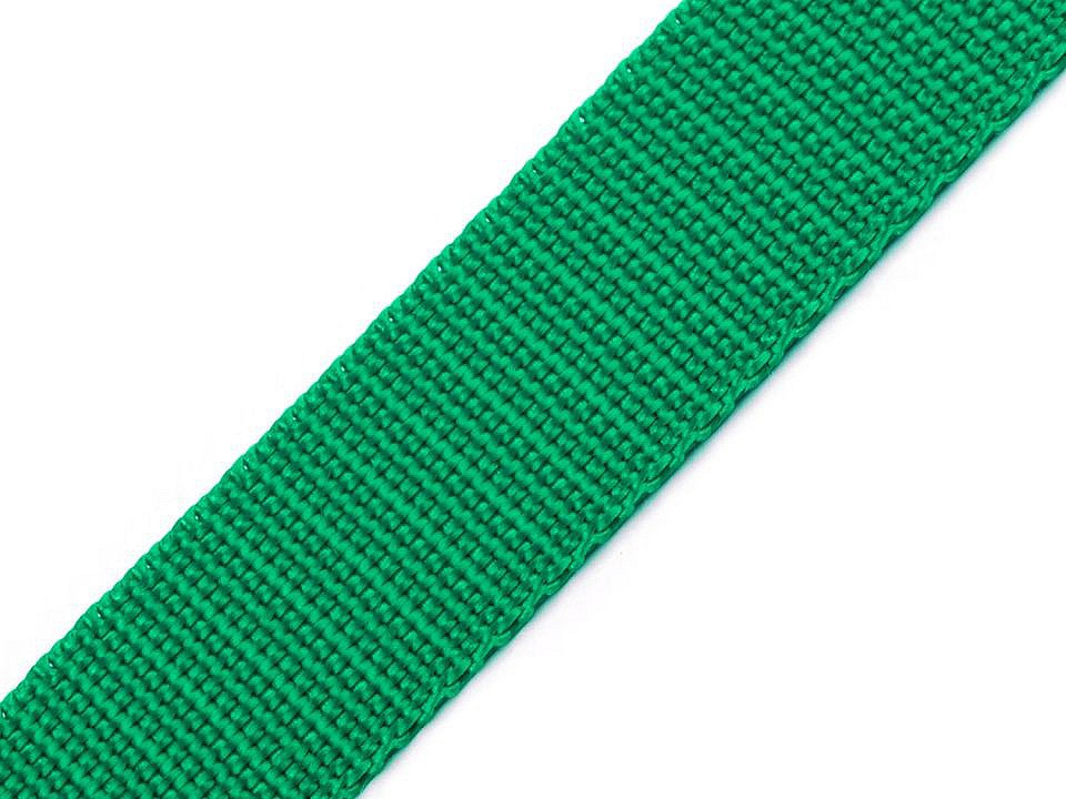 Popruh polypropylénový šíře 30 mm, barva 60 zelená smaragdová