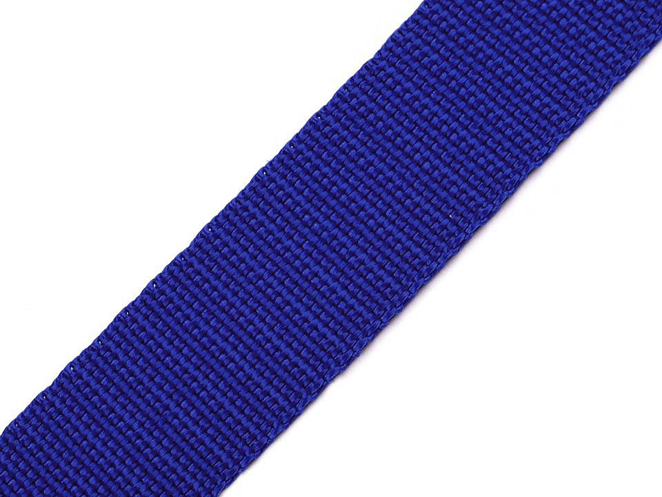 Popruh polypropylénový šíře 30 mm, barva 50 modrá královská