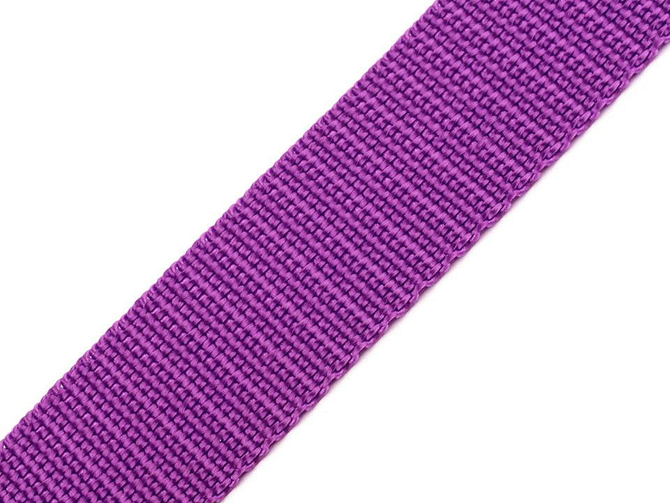 Popruh polypropylénový šíře 30 mm, barva 40 fialová