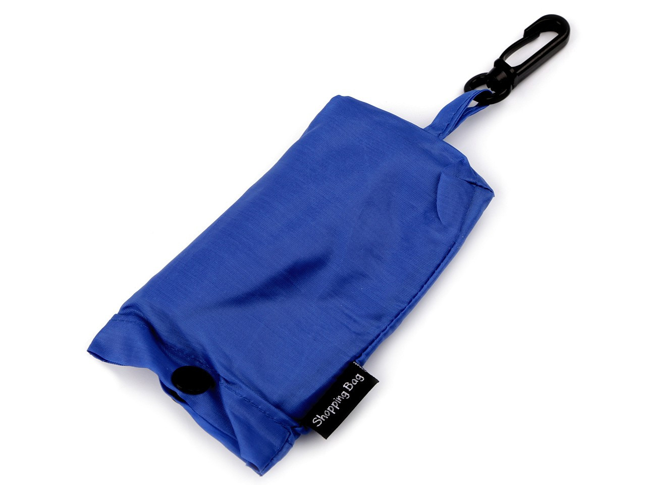 Skládací nákupní taška v obalu s karabinou 38x44 cm, barva 10 modrá safírová