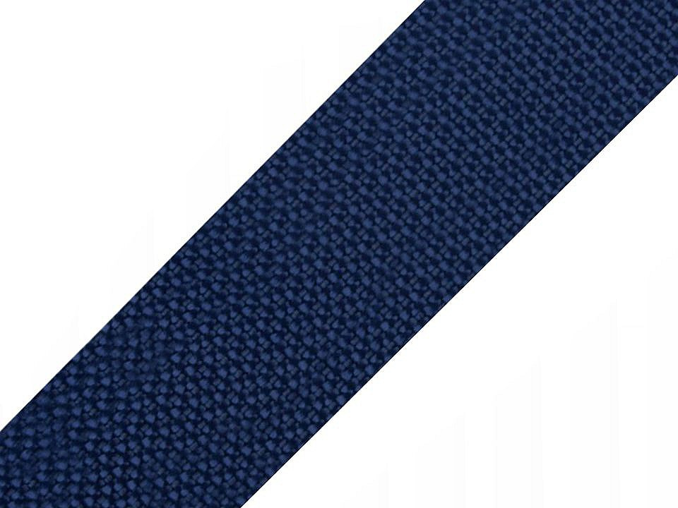 Popruh polypropylénový šíře 40 mm, barva 55 modrá tmavá