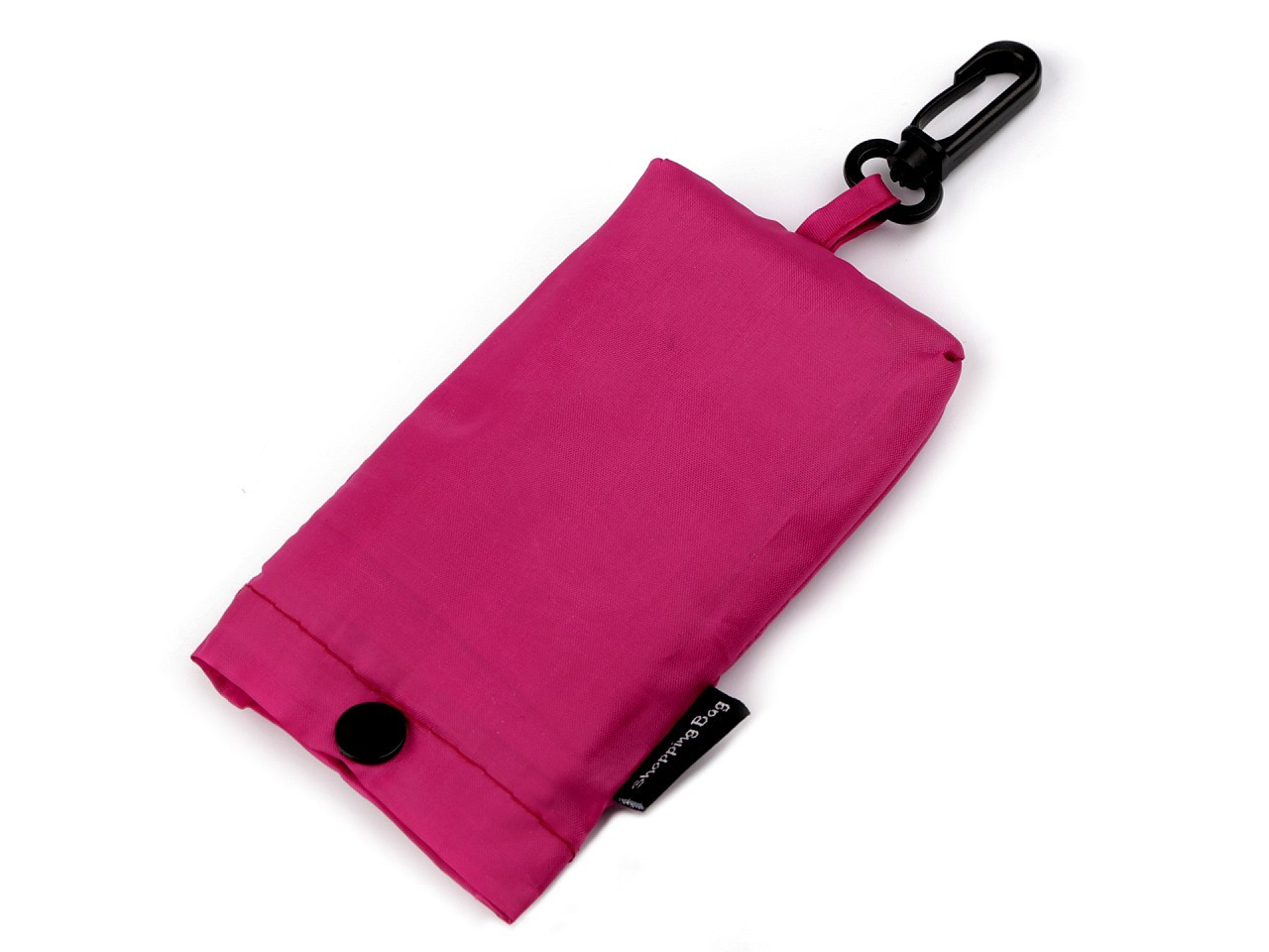 Skládací nákupní taška v obalu s karabinou 38x44 cm, barva 9 růžová tmavá
