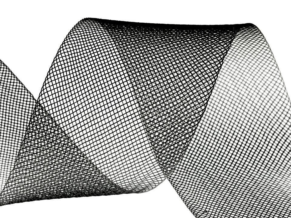 Modistická krinolína na vyztužení šatů a výrobu fascinátorů šíře 4,5 cm, barva 2 (CC16) černá