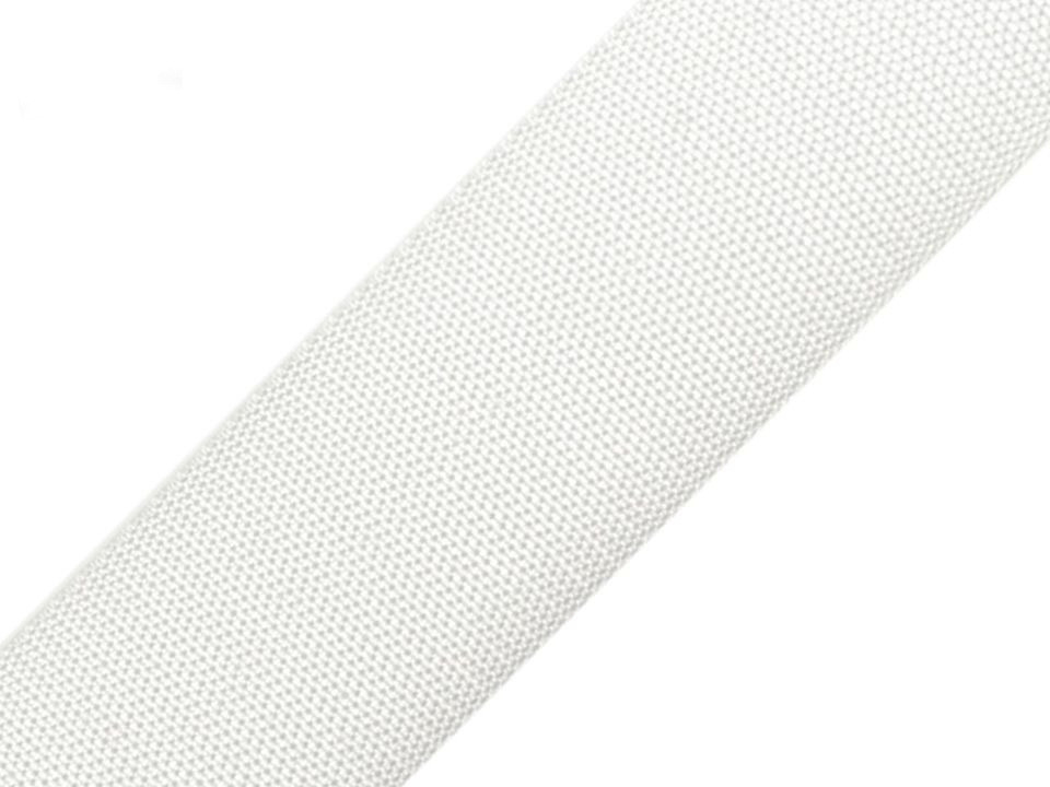 Popruh polypropylénový šíře 50 mm bílá POL, barva Bílá