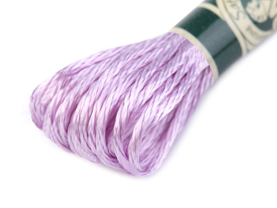 Vyšívací příze DMC Mouliné Satén, barva S211 Lavender Fog
