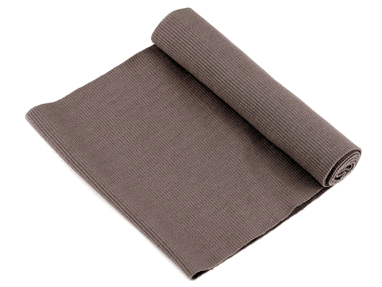 Fotografie Elastický bavlněný náplet žebrovaný - tunel 16x80 cm, barva 112 (598) hnědorůžová