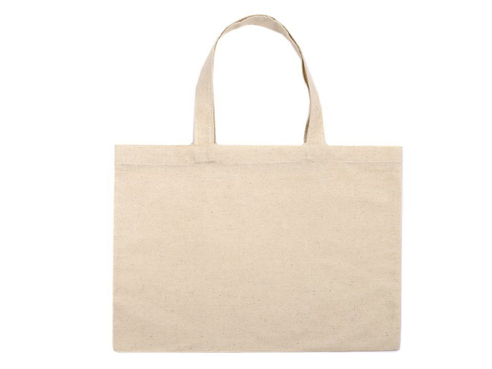 Fotografie Textilní taška bavlněná k domalování / dozdobení 38x30 cm, barva 2 režná světlá