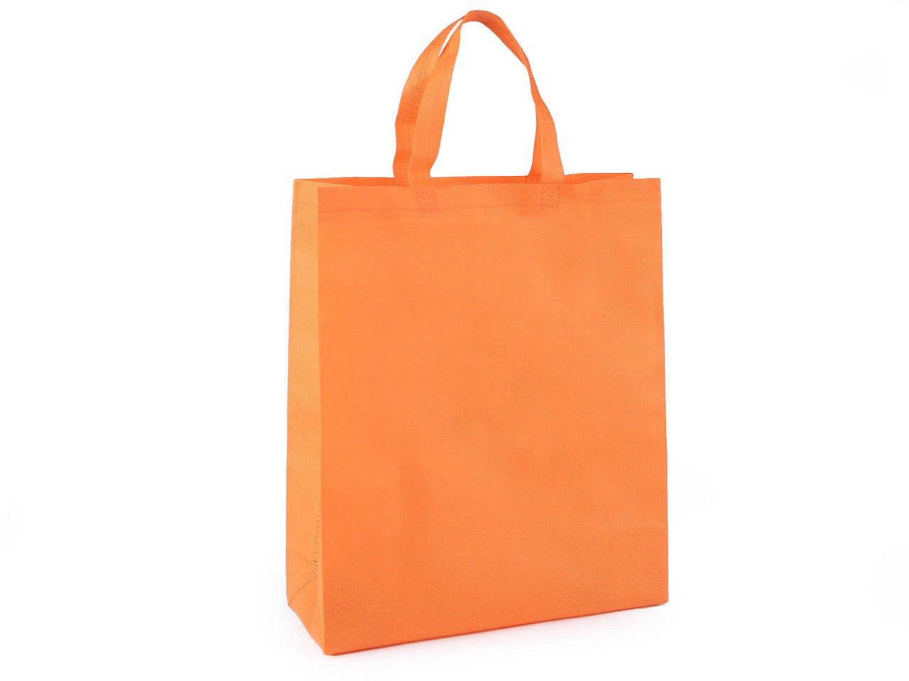 Taška z netkané textilie 34x40 cm, barva 7 oranžová