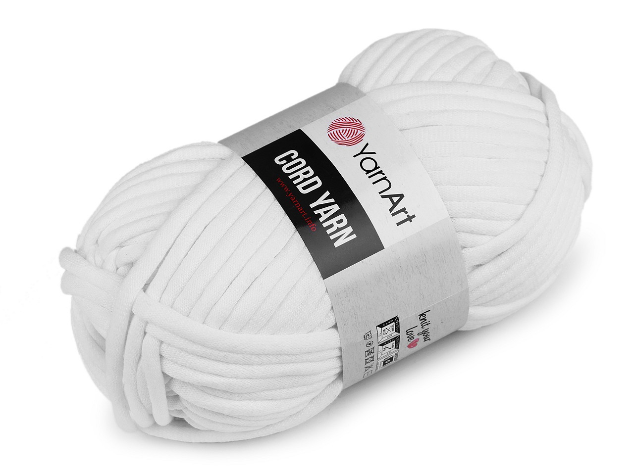 Pletací příze Cord Yarn 250 g, barva 13 (751) bílá