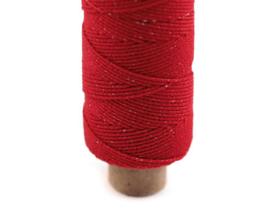 Pružné nitě / gumička Ø1 mm návin 30 m, barva 7517 červená