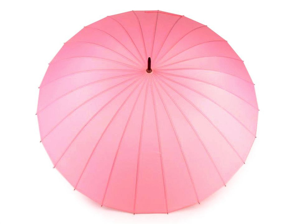 Dámský deštník kouzelný s květy, barva 9 růžová sv.