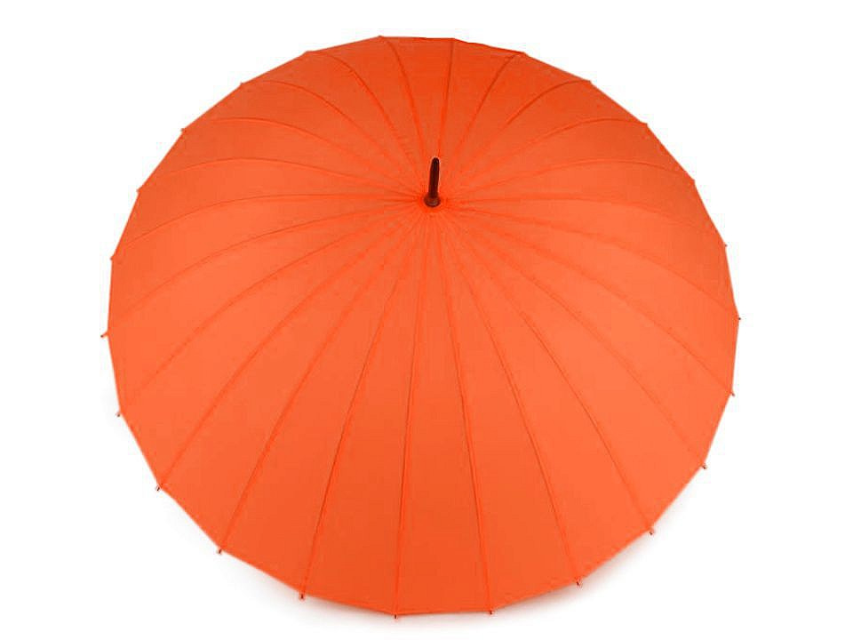 Dámský deštník kouzelný s květy, barva 17 oranžová