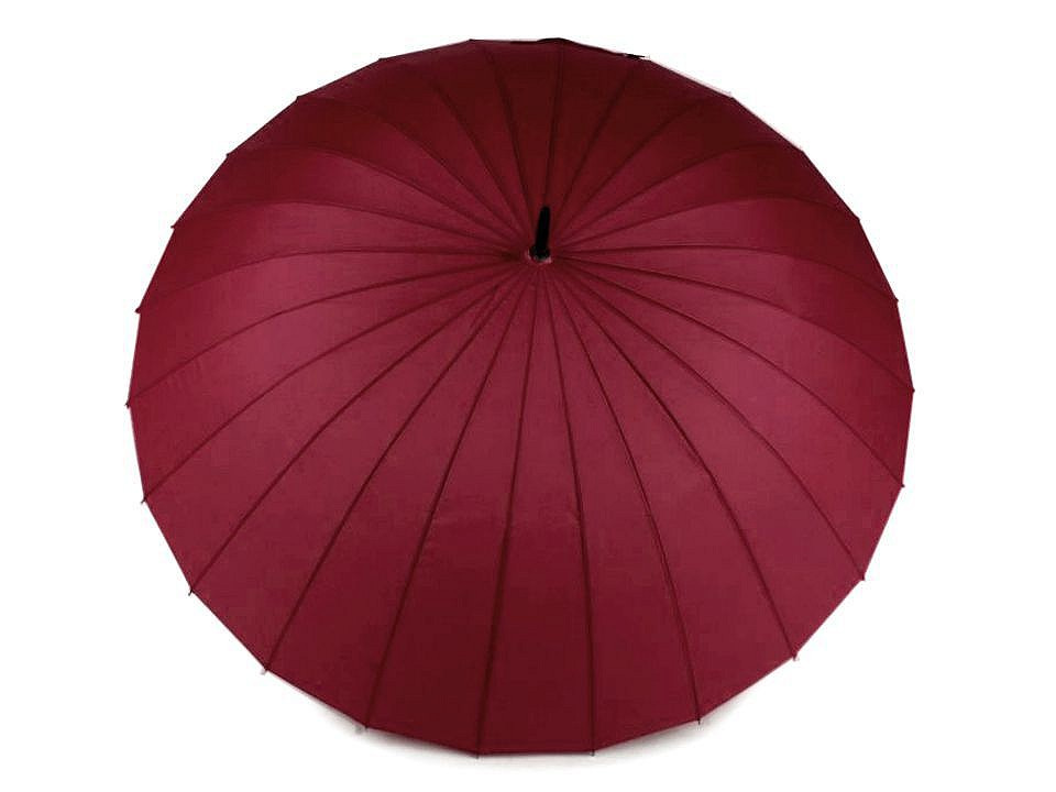 Dámský deštník kouzelný s květy, barva 19 bordó sv.