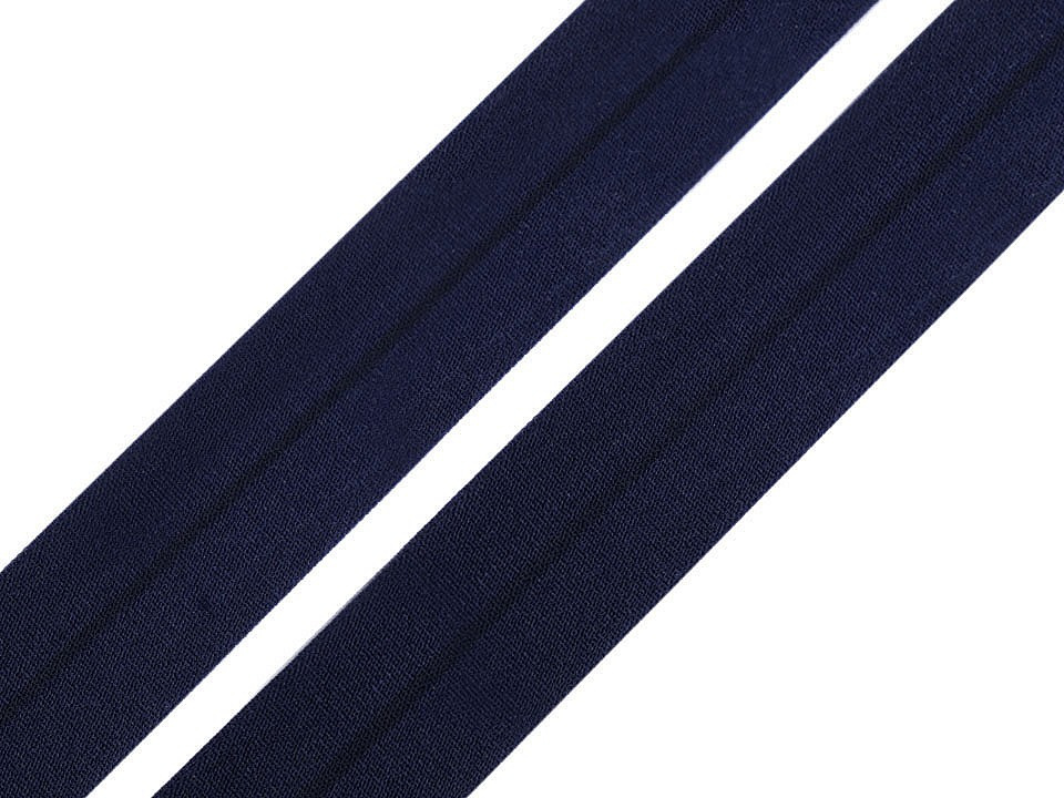 Lemovací pruženka půlená šíře 20 mm, barva 2 modrá temná