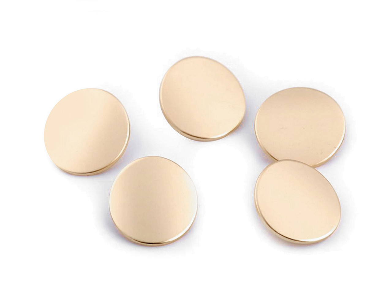 Kovový knoflík velikost 28", 32", barva 5 (28") zlatá sv.