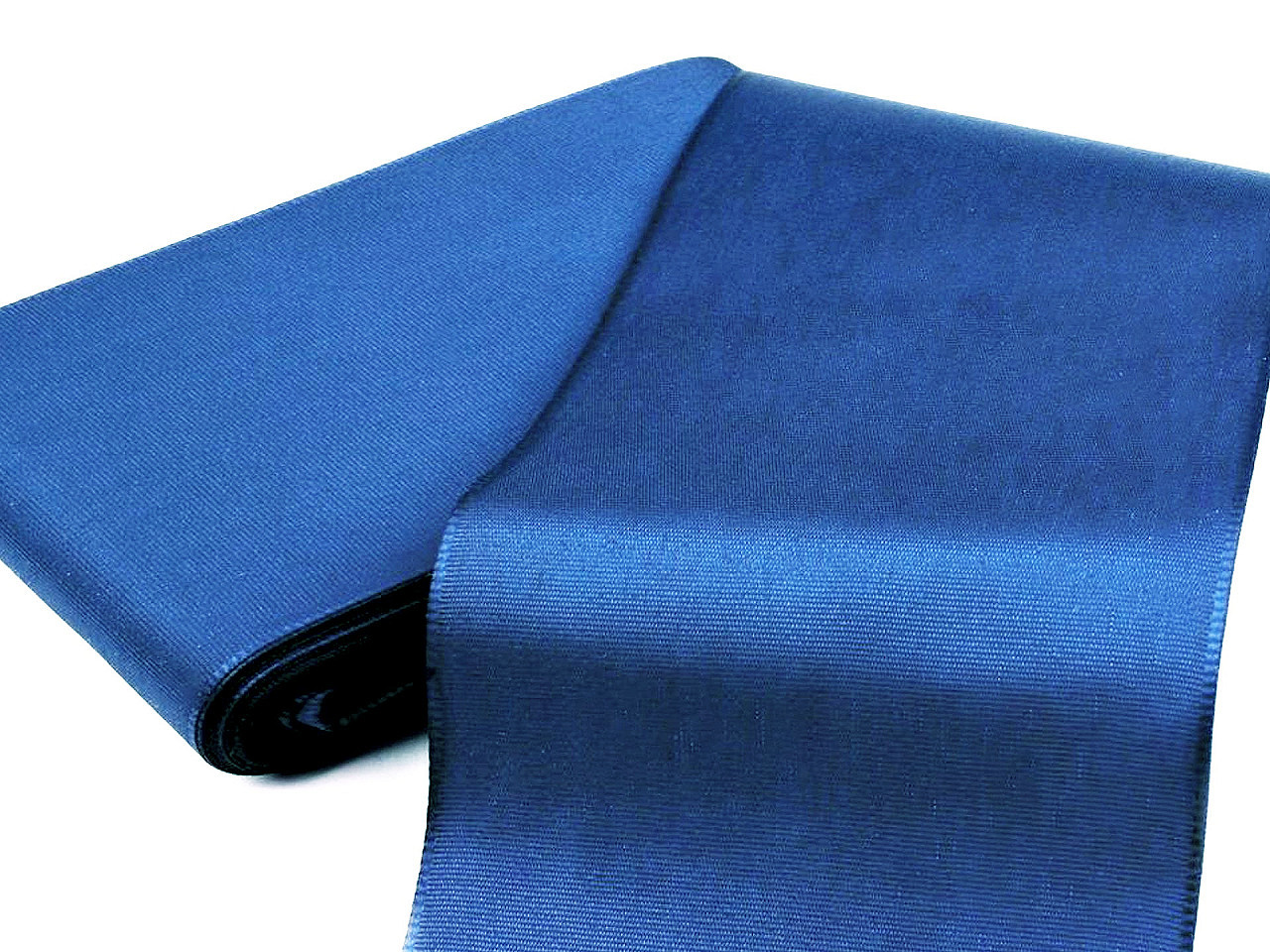 Stuha taftová šíře 10,8 cm, barva 444 modrá chrpová