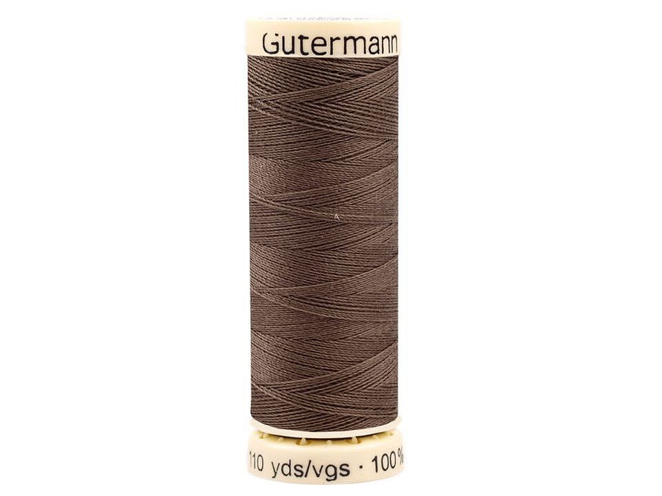 Polyesterové nitě návin 100 m Gütermann univerzální, barva 727 Brown Tobacco