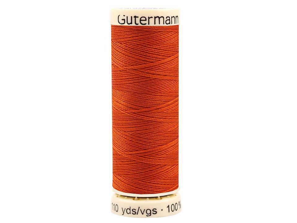 Polyesterové nitě návin 100 m Gütermann univerzální, barva 932 Mandarin Orange
