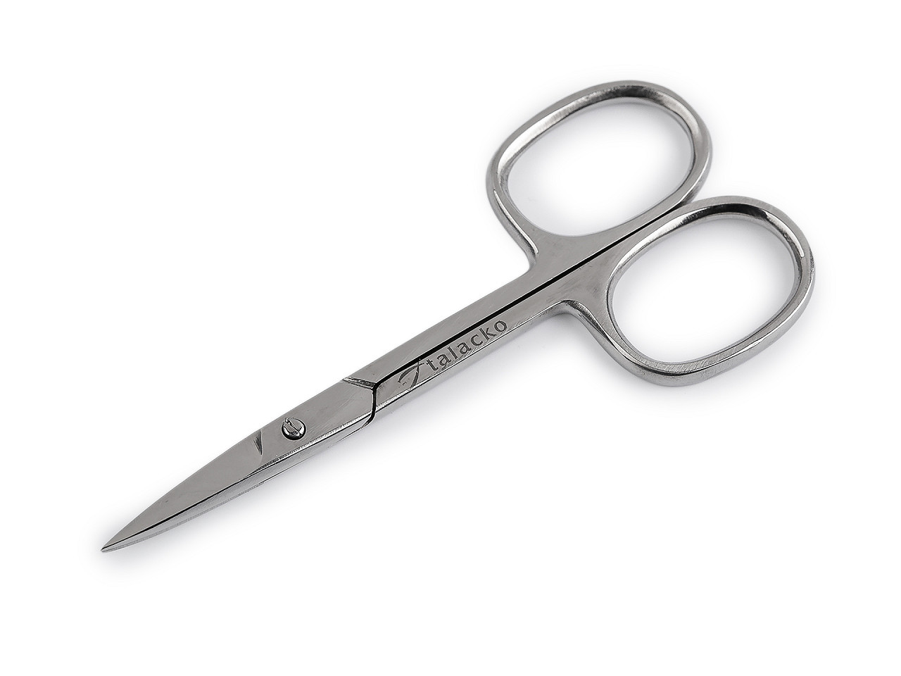 Nůžky na nehty nerezové rovné, barva 3 nikl rovná