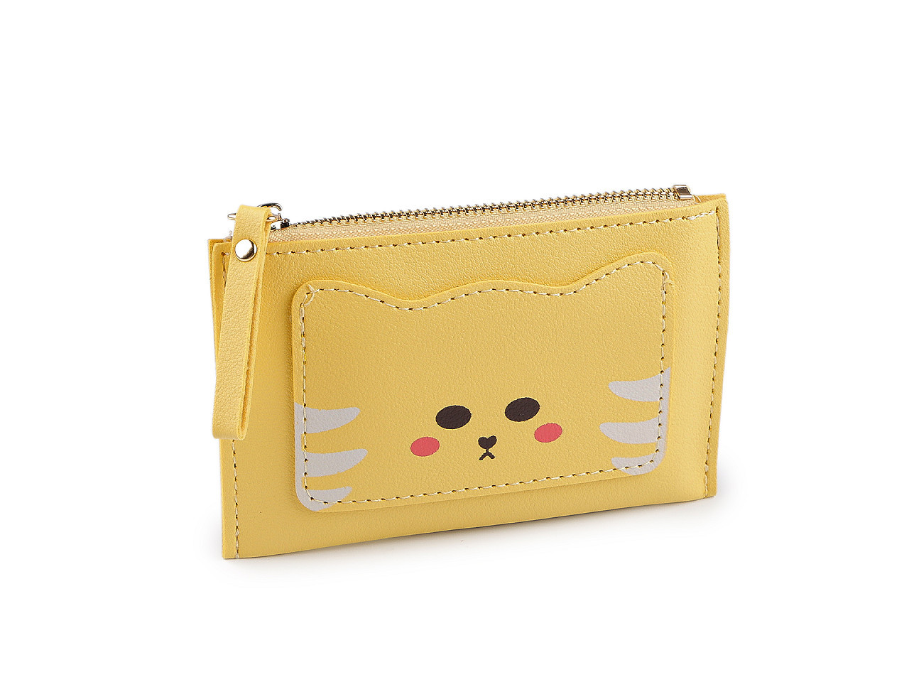 Peněženka / pouzdro na karty a peníze 9x14 cm, barva 6 žlutá