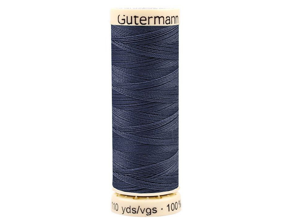 Polyesterové nitě návin 100 m Gütermann univerzální, barva 068 Blue Indigo