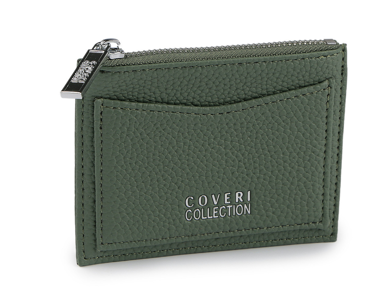 Peněženka na platební a věrnostní karty 9x11 cm, barva 4 zelená khaki