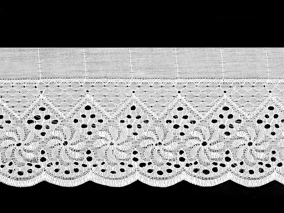 Madeira - štykování šíře 80 mm, barva bílá