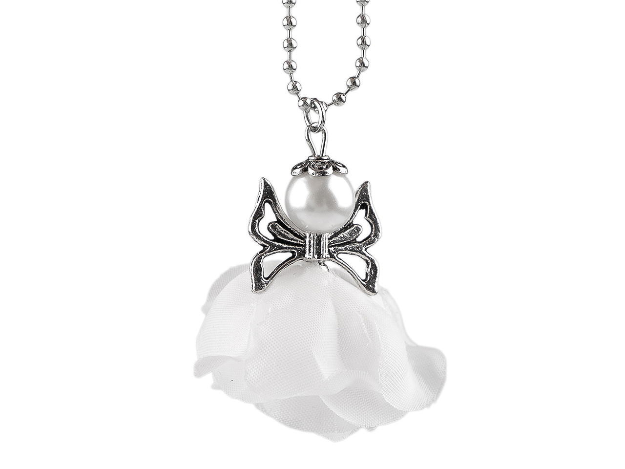 Anděl pro štěstí, v krabičce, barva 1 bílá