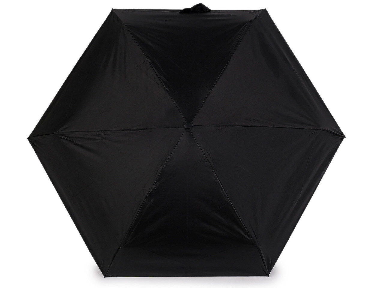 Skládací mini deštník s pevným pouzdrem, barva 12 černá