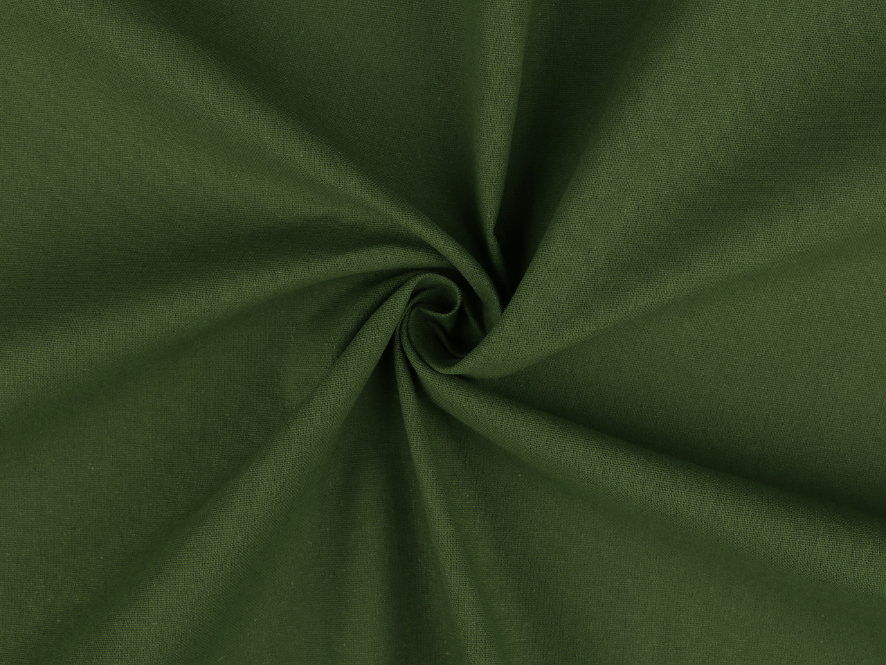 Bavlněná látka / plátno jednobarevná, barva 32 (31) zelené kapradí tmavá