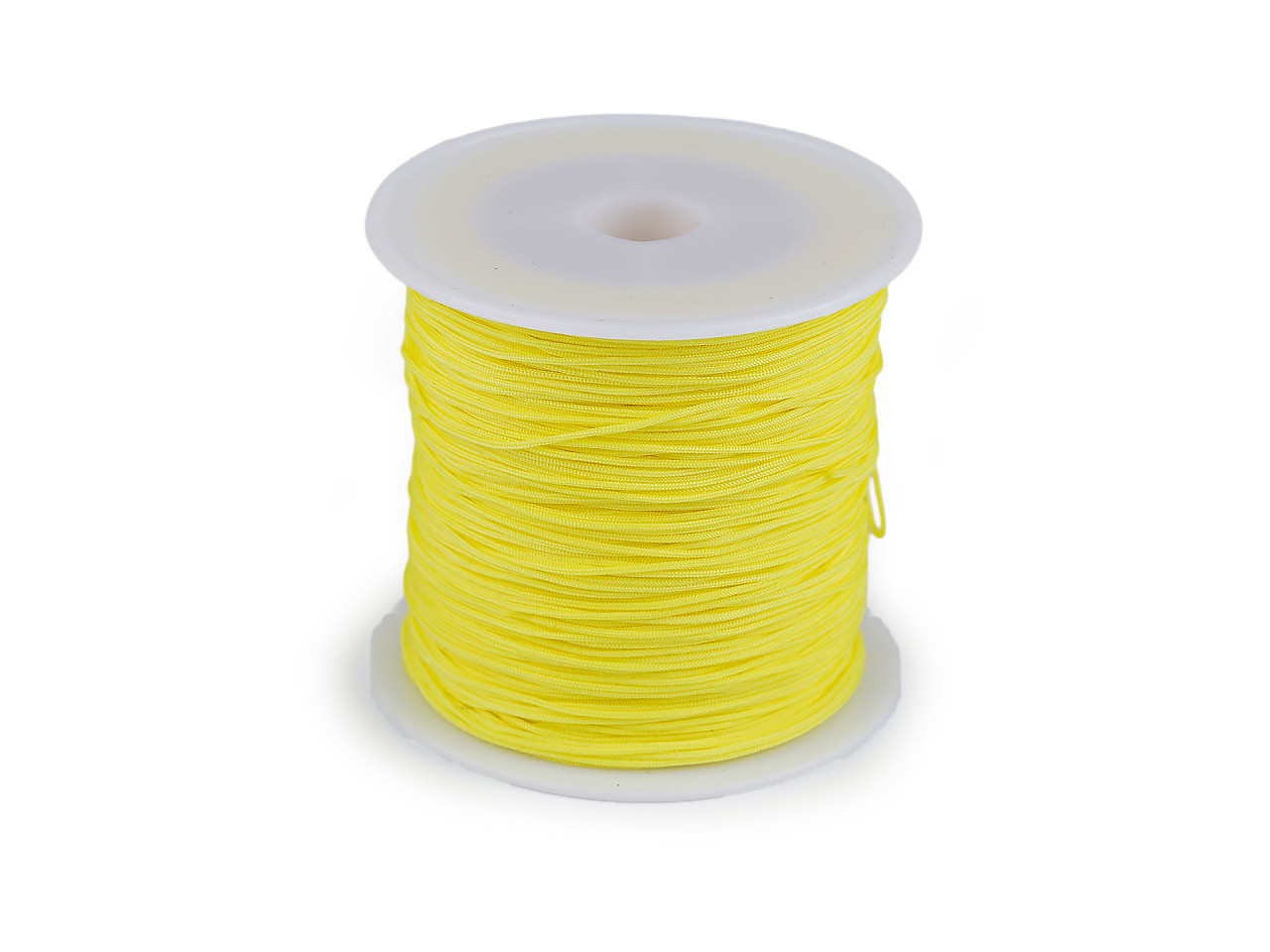 Šňůrka PES Ø0,8 mm, barva 15 žlutá