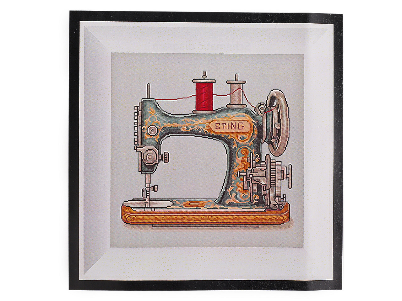 Sada na vyšívání s předtištěným motivem, barva 6 viz foto šicí stroj