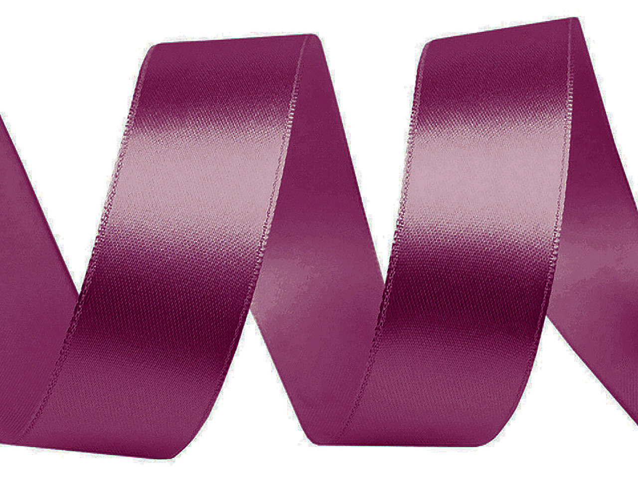 Atlasová stuha šíře 30 mm POL, barva 21 (3087) vínová fuchsie