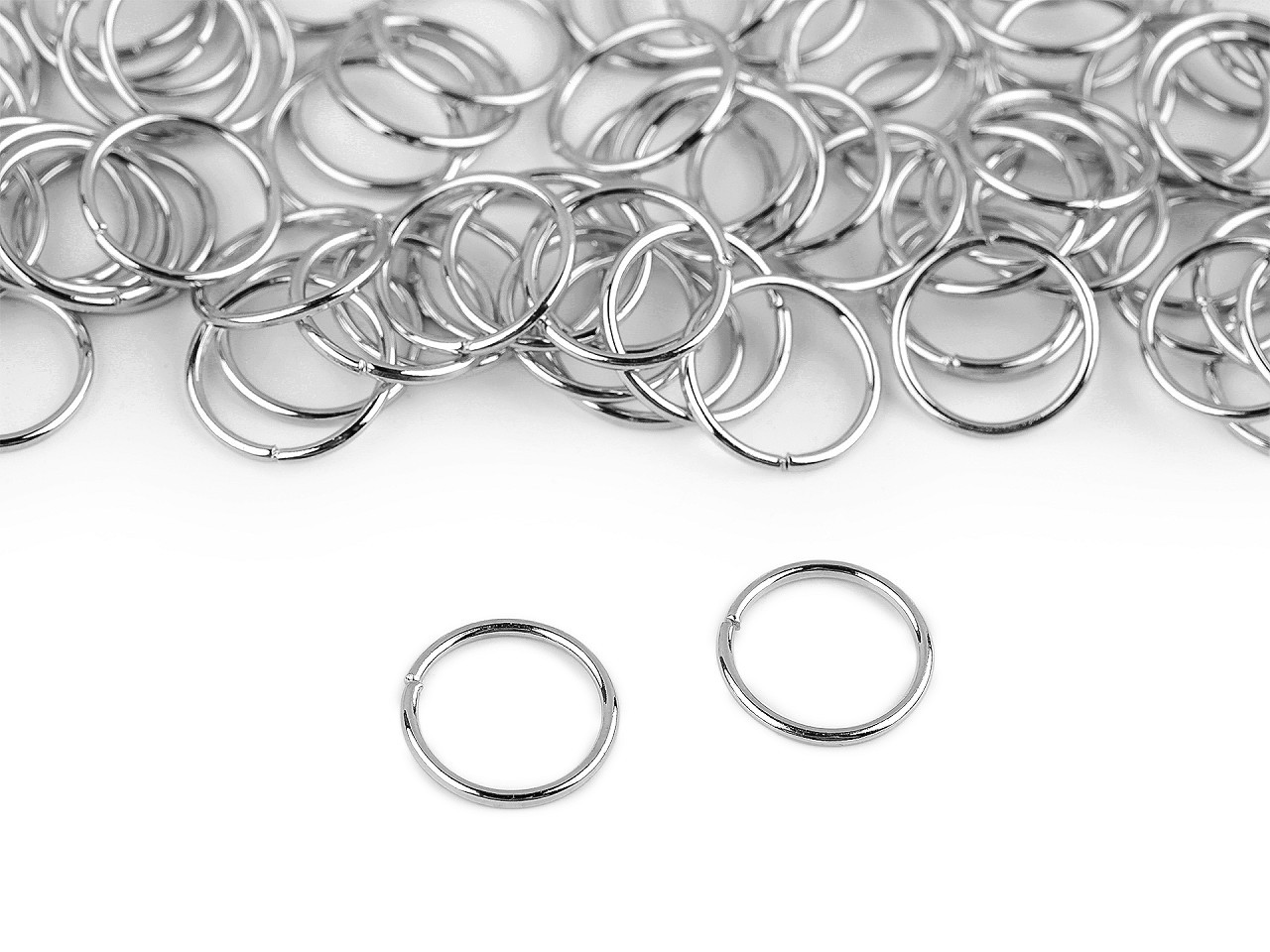 Kroužek spojovací Ø10,5 mm, barva 1 platina