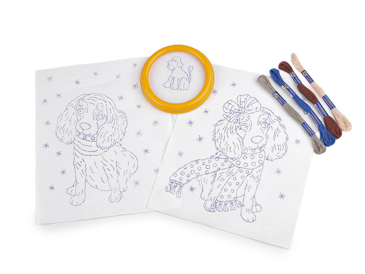 Fotografie Dětské vyšívání s předtištěným motivem a rámečkem, barva 12 viz foto