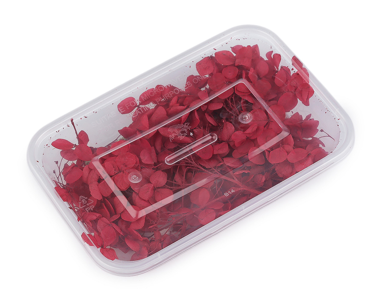 Sušené / stabilizované hortenzie pro suché i mokré aranžování, barva 13 červená