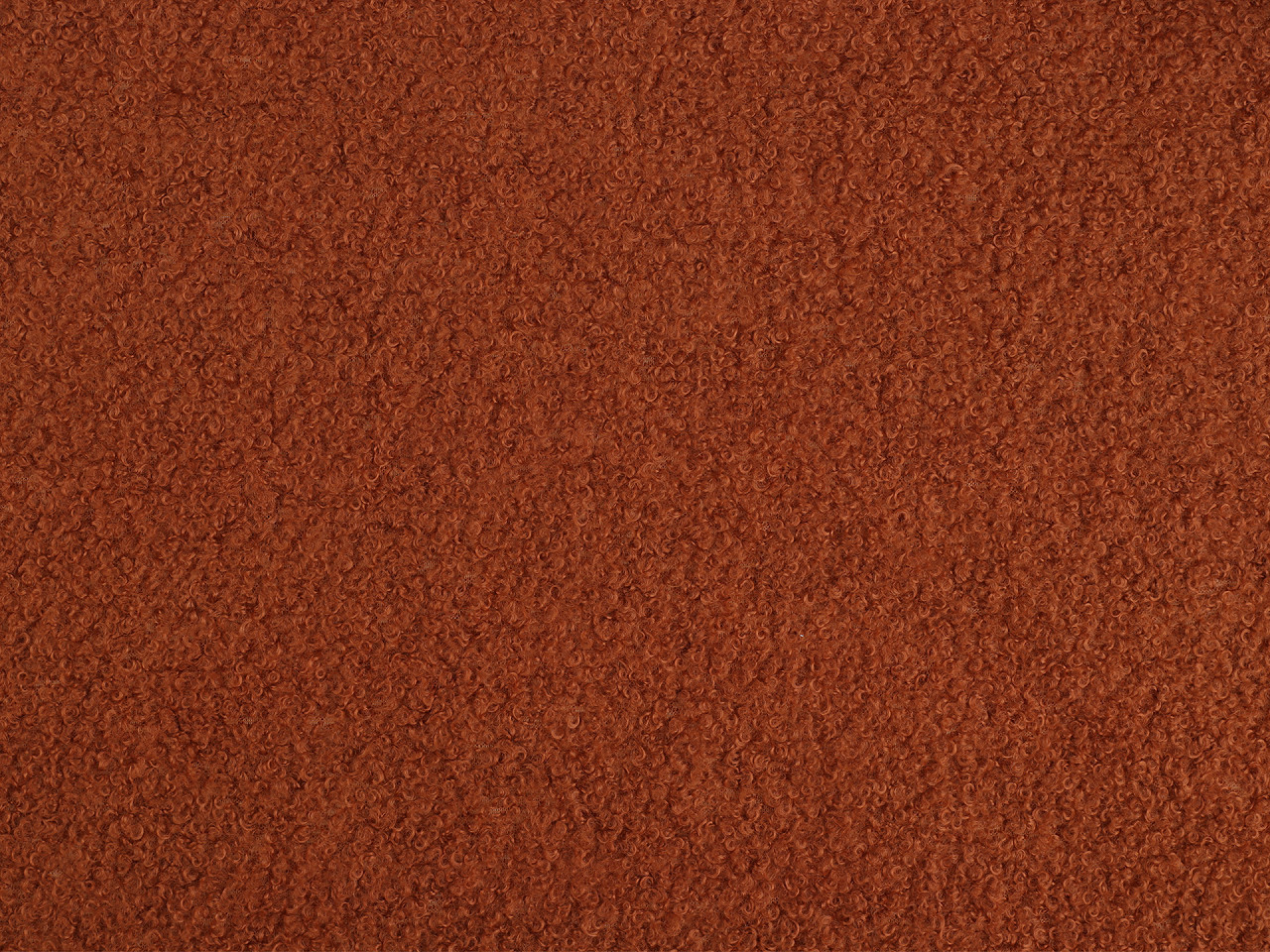 Teddy plyšová látka, barva 6 (19) (220 g/m²) rezavá stř.