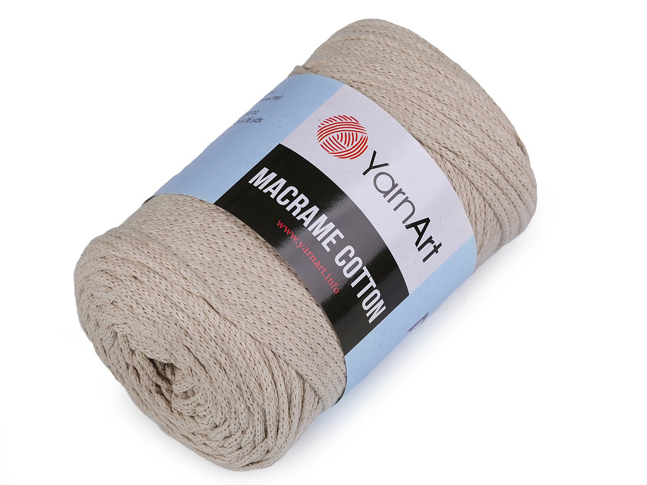 Pletací příze Macrame Cotton 250 g, barva 51 (753/221) režná