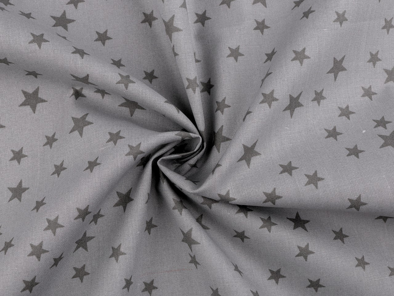 Bavlněná látka / plátno hvězdy, barva 8 (2) šedá šedá tmavá